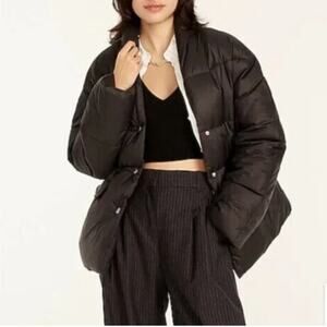 J. Crew | Signature Alps Puffer Jacket In Black Size Large